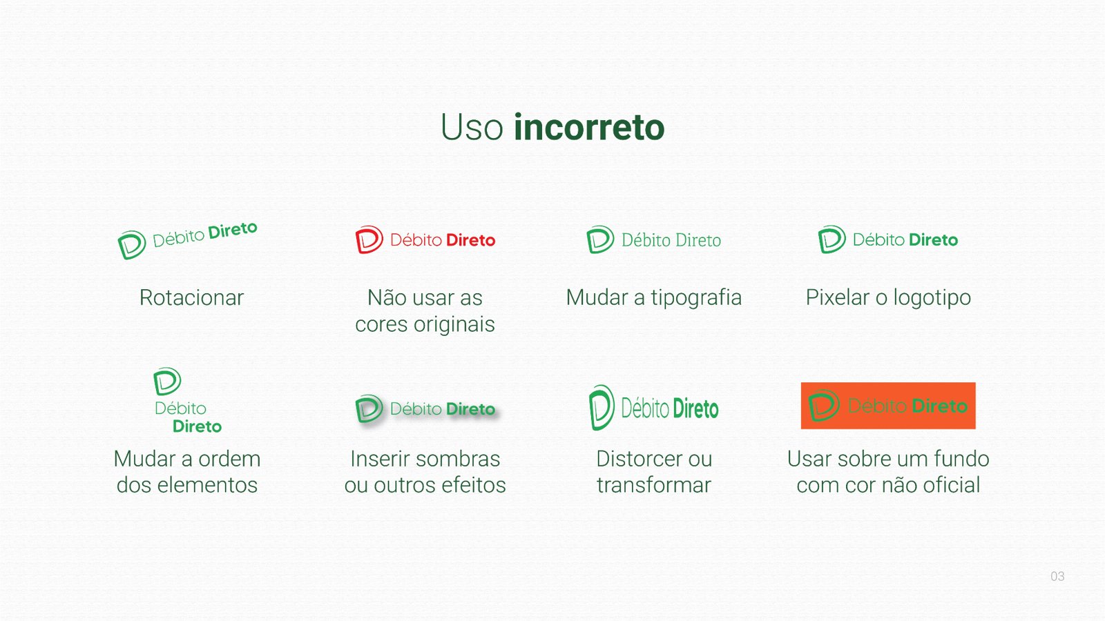 Uso incorreto